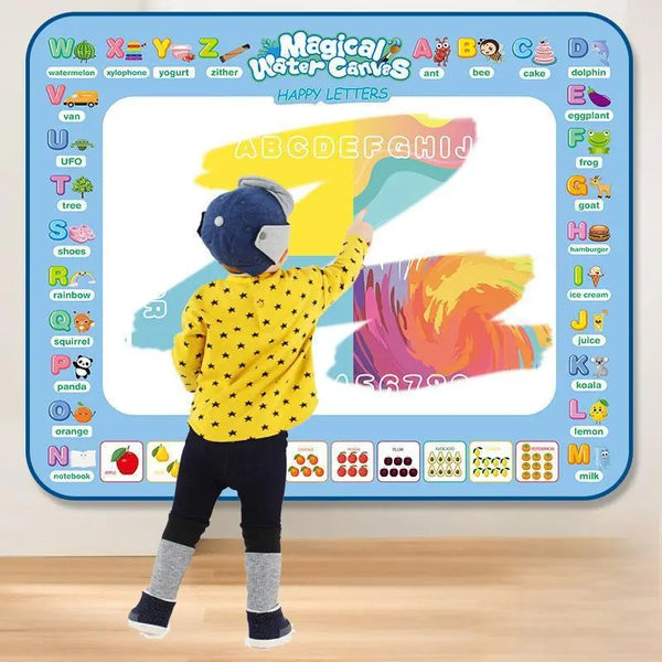 Water Doodle Mat Kids Toys Reusable Painting Writing Doodle Water Color Drawing Board Toddlers Preschool Education Toys - Memoriex 