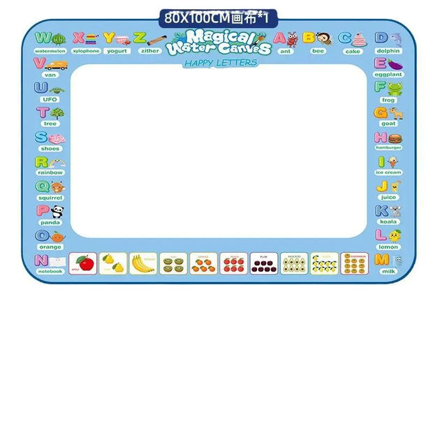 Water Doodle Mat Kids Toys Reusable Painting Writing Doodle Water Color Drawing Board Toddlers Preschool Education Toys - Memoriex 