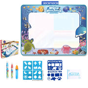 Water Doodle Mat Kids Toys Reusable Painting Writing Doodle Water Color Drawing Board Toddlers Preschool Education Toys - Memoriex 