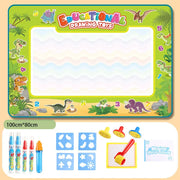 Water Doodle Mat Kids Toys Reusable Painting Writing Doodle Water Color Drawing Board Toddlers Preschool Education Toys - Memoriex 