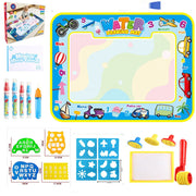 Water Doodle Mat Kids Toys Reusable Painting Writing Doodle Water Color Drawing Board Toddlers Preschool Education Toys - Memoriex 
