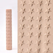 Water Meteor Pottery Tool Wooden Texture Mud Roll Embossing Stick - Memoriex 