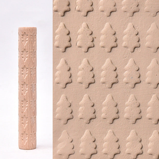 Water Meteor Pottery Tool Wooden Texture Mud Roll Embossing Stick - Memoriex 