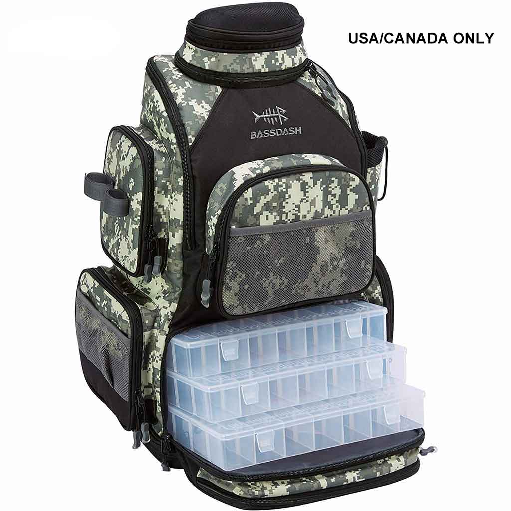 Water Resistant Fishing Tackle Backpack [3670] Tactical Bag-7