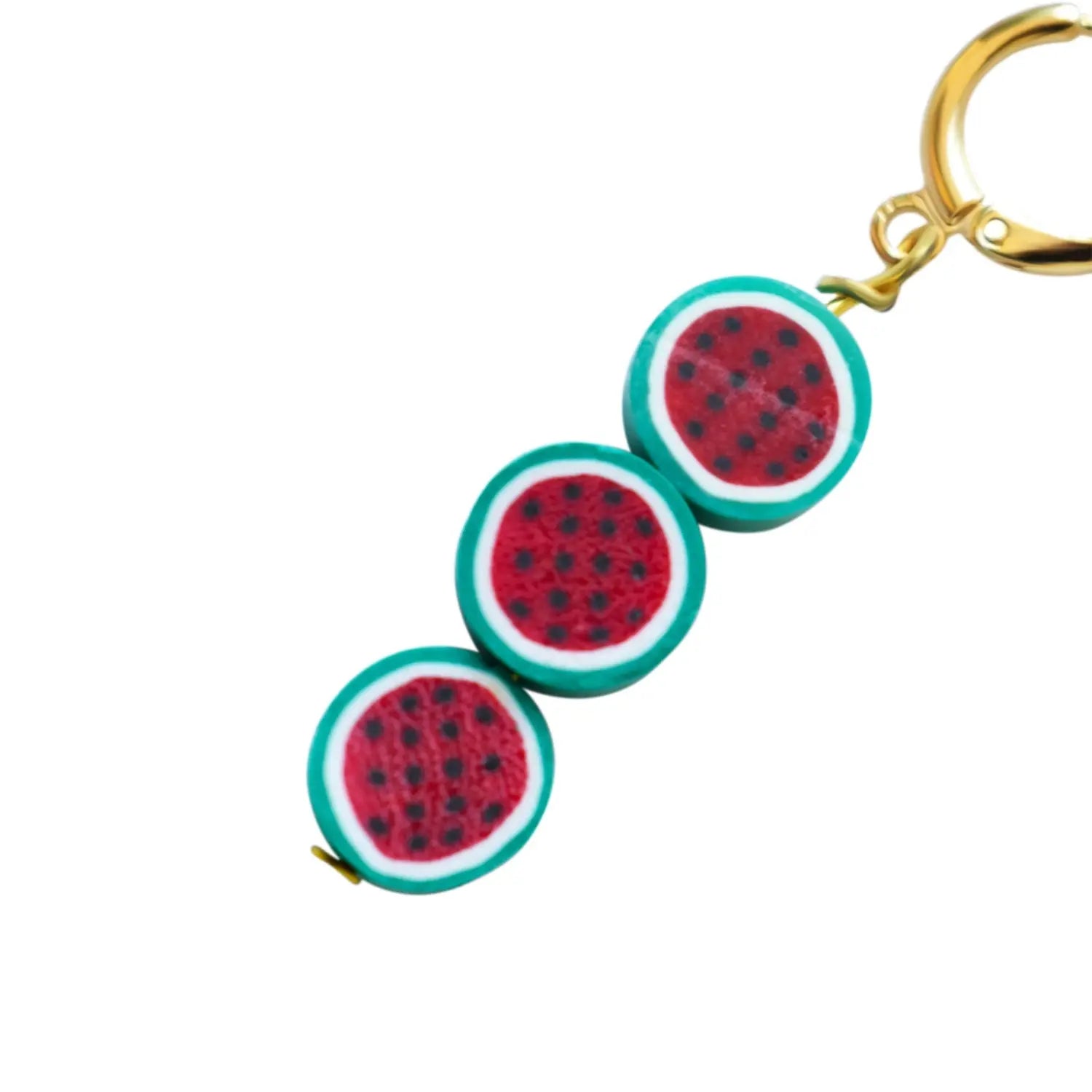 Watermelon fruit earrings -4