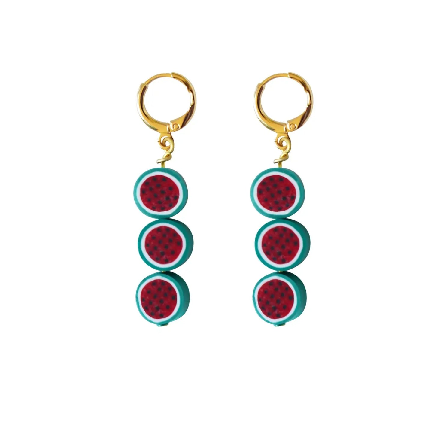 Watermelon fruit earrings - Memoriex 