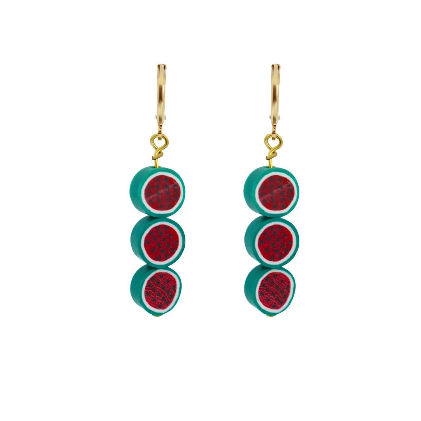 Watermelon fruit earrings - Memoriex 