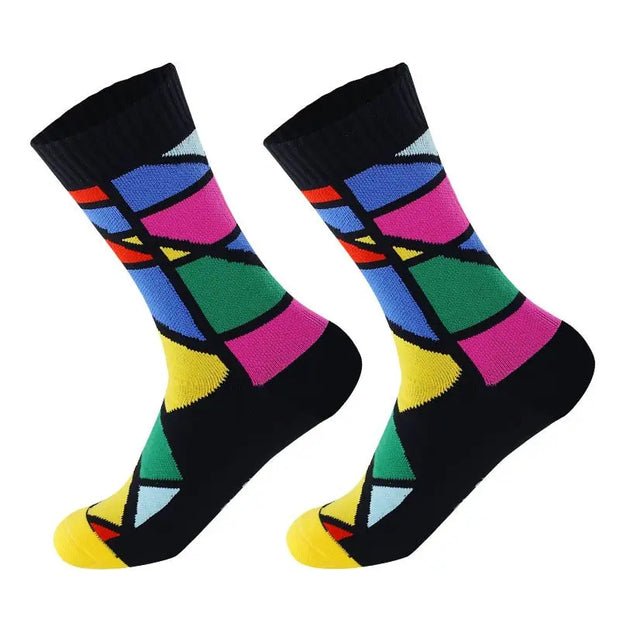 Waterproof Socks, Unisex Hiking Wading Trail Running Kayaking Crew Socks-9