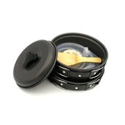 Wautton Camping Cookware Kit Pan and Pot for 1-2 person-3