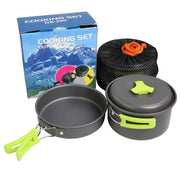 Wautton Camping Cookware Kit Pan and Pot for 1-2 person-4