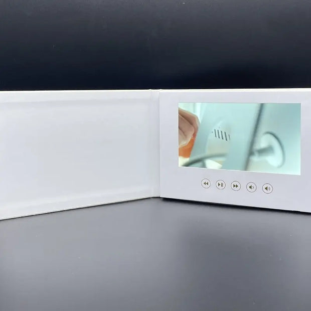 Wedding 7 Inch Video Linen Greeting Card - Memoriex 