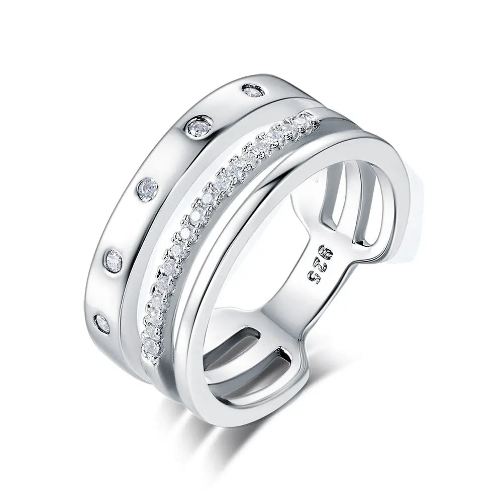 Wedding Band Anniversary Solid 925 Sterling Silver Ring Jewelry XFR8313-0