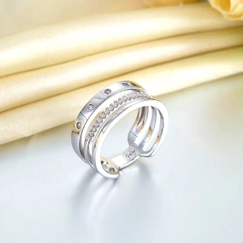 Wedding Band Anniversary Solid 925 Sterling Silver Ring Jewelry XFR8313-2