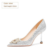 Wedding Bridal Women's Crystal High Heels - Memoriex 