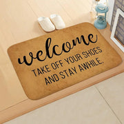 Welcome Doormat Entrance Anti-Slip Mat Hallway 10 Patterns Printed Carpet For Room Bedroom Home Kitchen Door Mat Art Pad - Memoriex