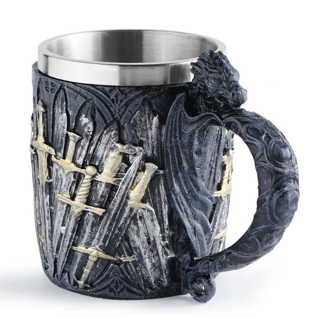 Western Sword Mug Personalized Beer Cup Stainless Steel Whiskey Cup - Memoriex 