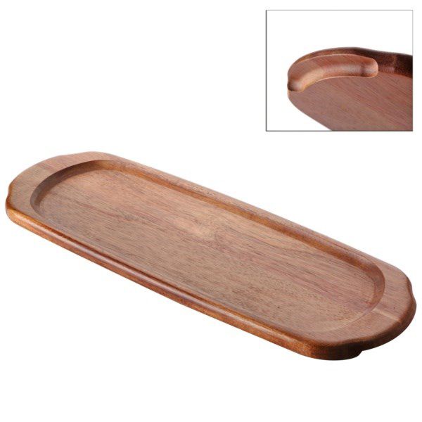 Acacia Bamboo Rectangular Serving Tray 45x16 cm-0