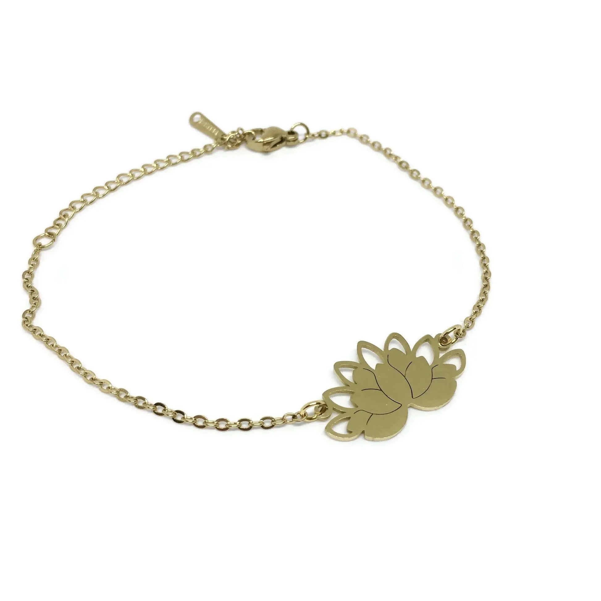 White Lotus Flower Bracelet - Memoriex 