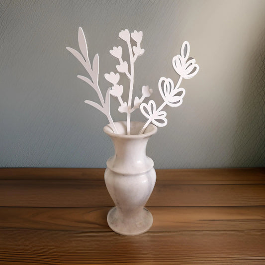 White Wooden Flower Bouquet Gift - Memoriex 