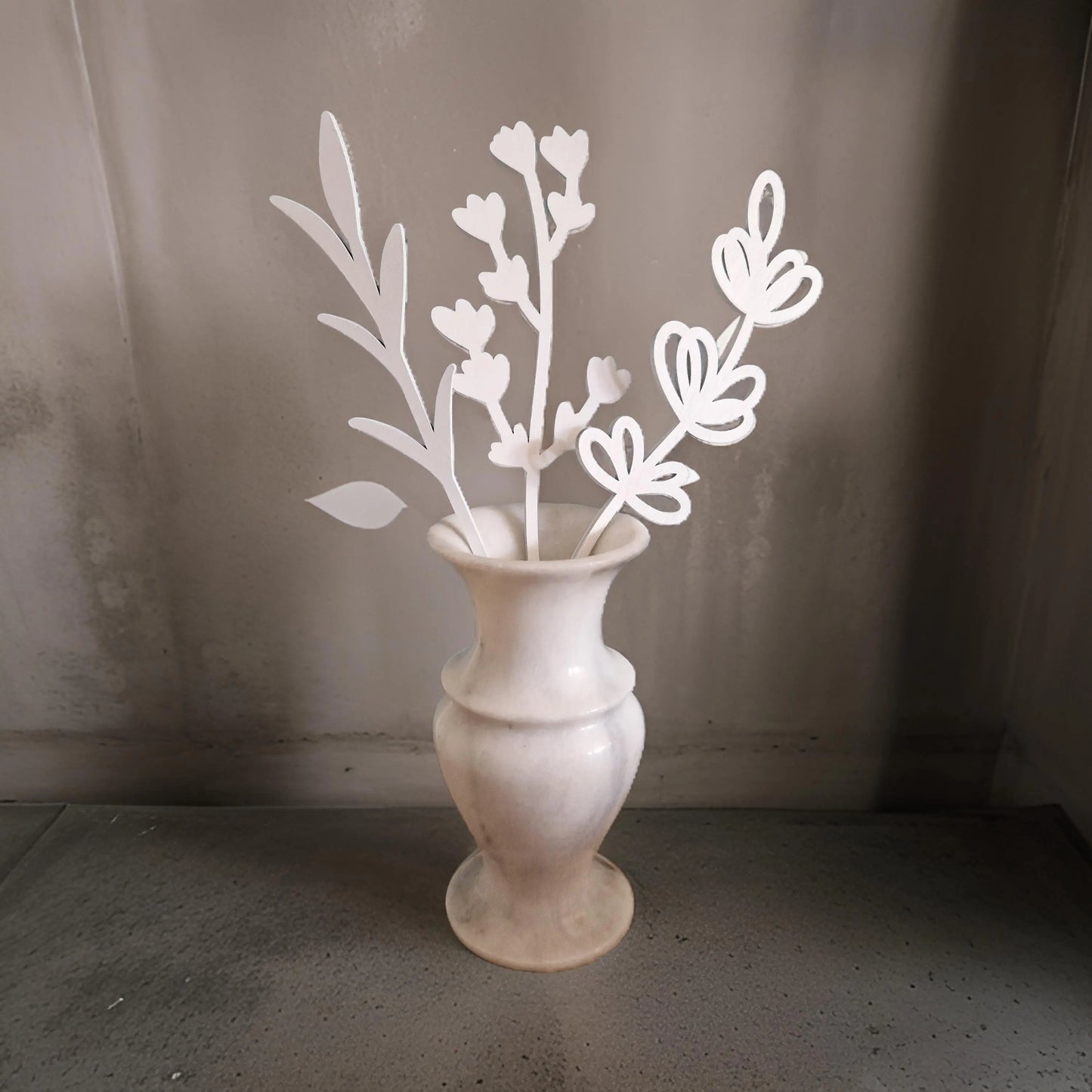 White Wooden Flower Bouquet Gift - Memoriex 