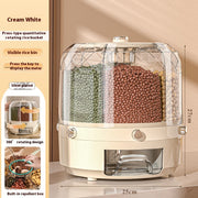 Wholesale Cereals Storage Box Rotatable Rice Bucket Insect-proof Moisture-proof Sealed Household Separated Rice Storage Box Rice Jar - Memoriex 