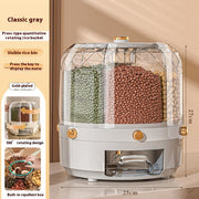 Wholesale Cereals Storage Box Rotatable Rice Bucket Insect-proof Moisture-proof Sealed Household Separated Rice Storage Box Rice Jar - Memoriex 