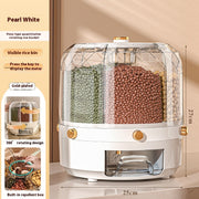 Wholesale Cereals Storage Box Rotatable Rice Bucket Insect-proof Moisture-proof Sealed Household Separated Rice Storage Box Rice Jar - Memoriex 