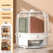 Wholesale Cereals Storage Box Rotatable Rice Bucket Insect-proof Moisture-proof Sealed Household Separated Rice Storage Box Rice Jar - Memoriex 