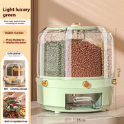 Wholesale Cereals Storage Box Rotatable Rice Bucket Insect-proof Moisture-proof Sealed Household Separated Rice Storage Box Rice Jar - Memoriex 