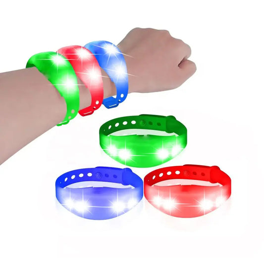 Wholesale GFB004 Remote Control Adjustbale Wristband LED Bracelets-0