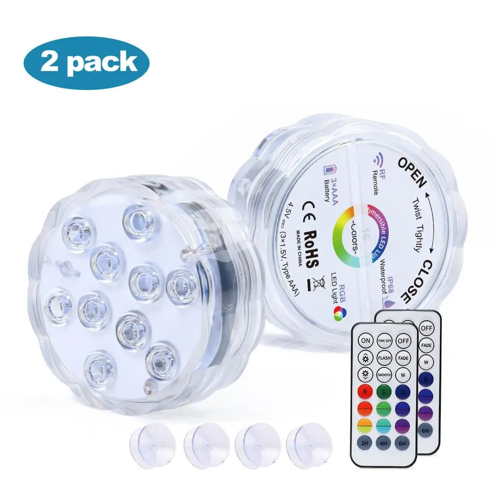 Wholesale Multi Color Submersible LED Lights Underwater Pool Light-0