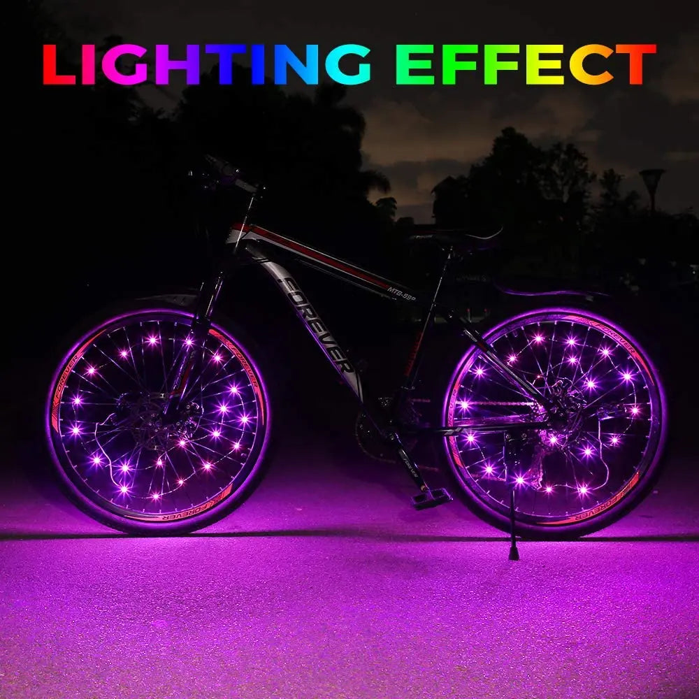 Wholesale Ornaments Bike Wheel Spoke Light (2 Tires)-0