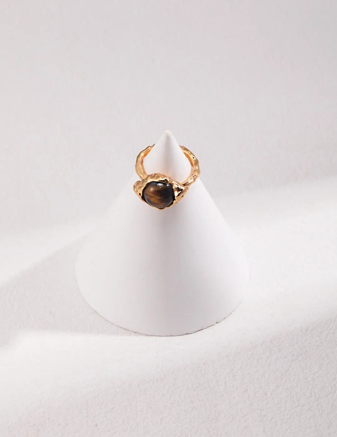 Wide Tiger Eye Stone Ring-1