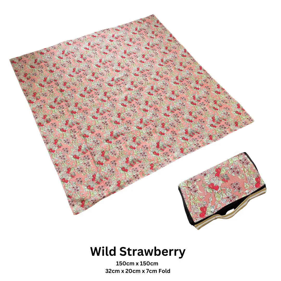 Wild Strawberry by Claire Louise - Picnic Blanket-1