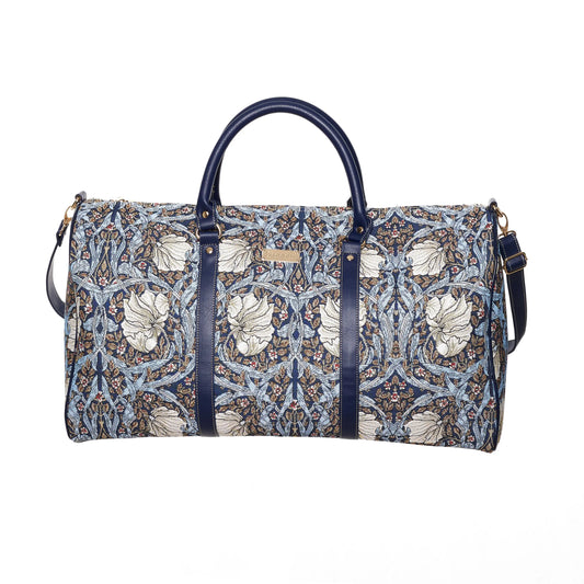 William Morris Pimpernel and Thyme Blue - Big Holdall Bag-0