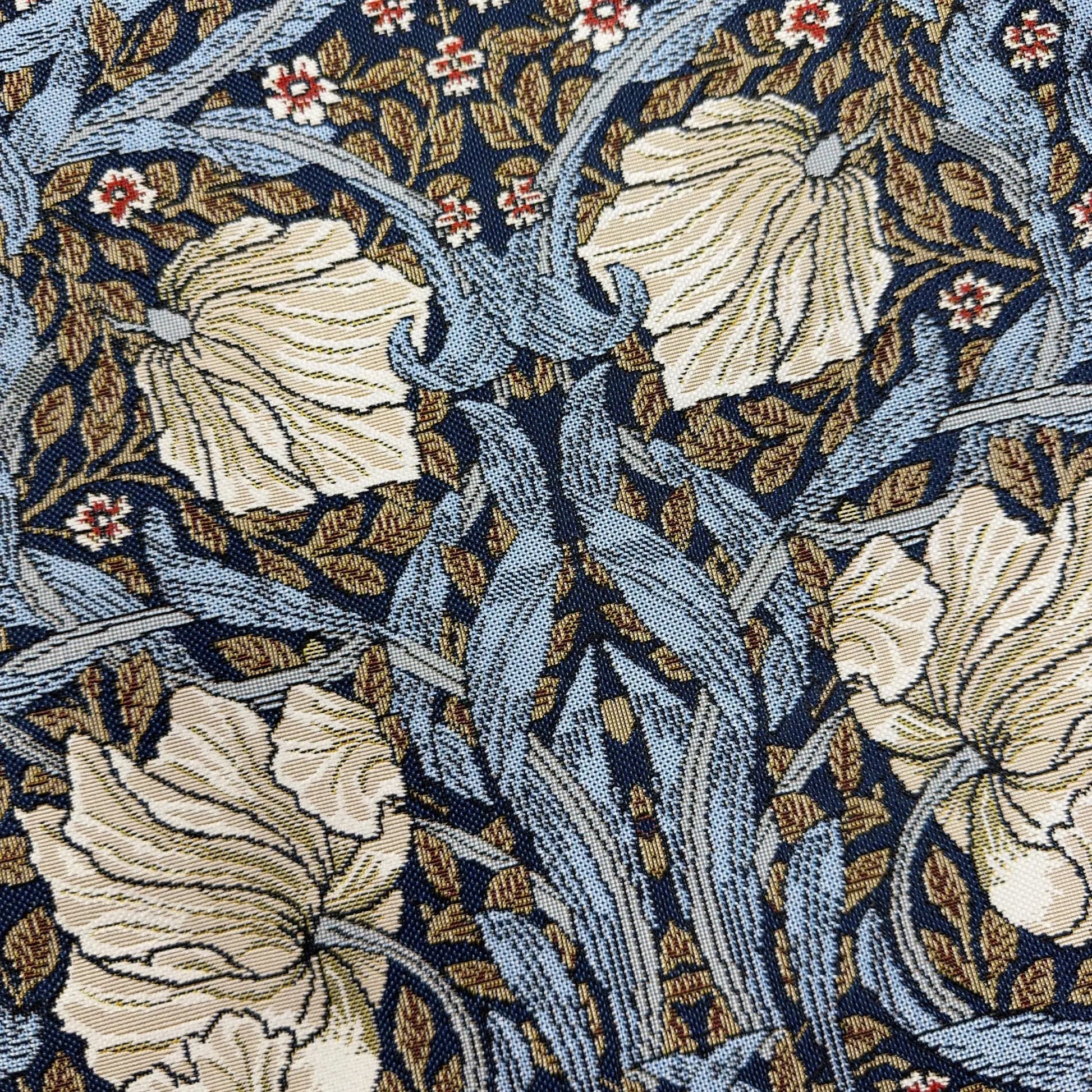 William Morris Pimpernel and Thyme Blue - Flat Bag-1