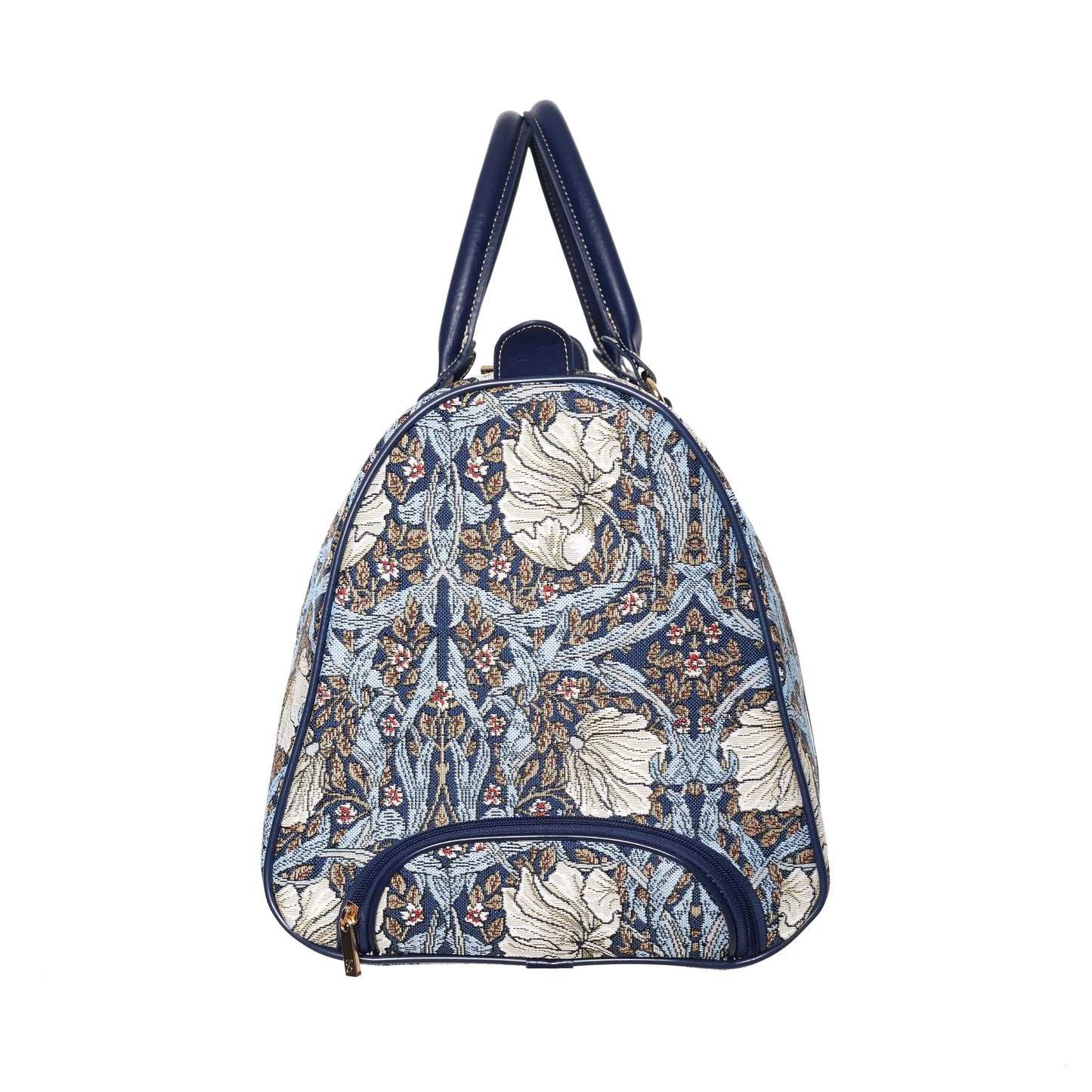 William Morris Pimpernel and Thyme Blue - Pull Holdall-4