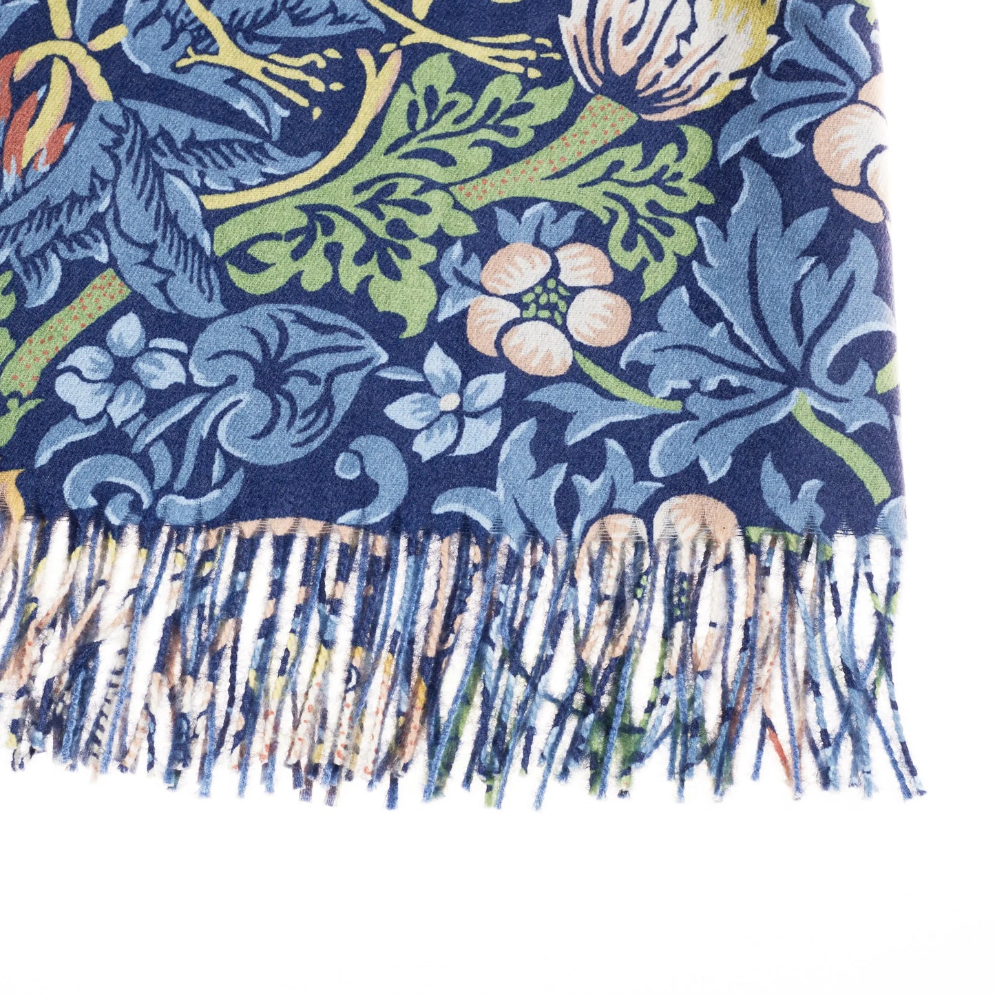 William Morris Strawberry Thief Blue - Art Pashmina-3