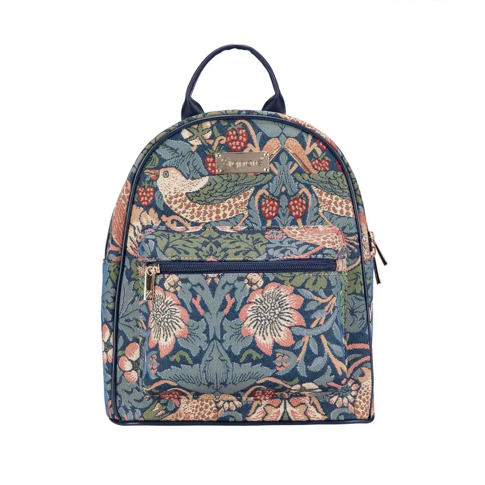 William Morris Strawberry Thief Blue - Daypack-0