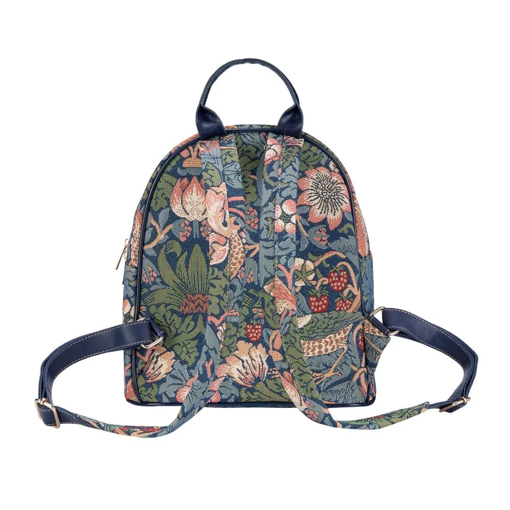 William Morris Strawberry Thief Blue - Daypack-3