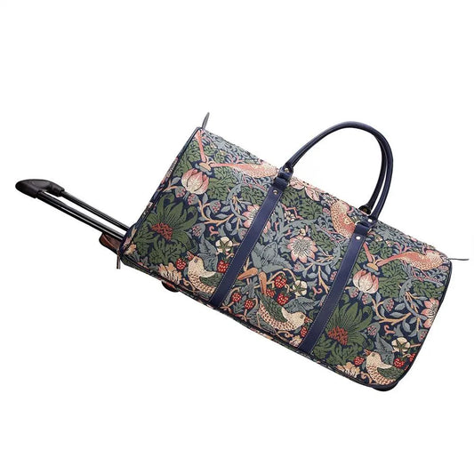 William Morris Strawberry Thief Blue - Pull Holdall-0