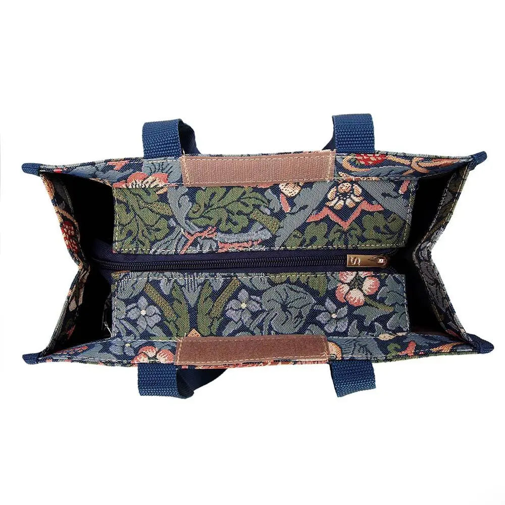 William Morris Strawberry Thief Blue - Shopper Bag-4