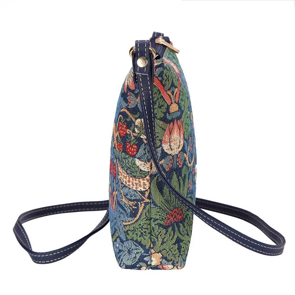 William Morris Strawberry Thief Blue - Sling Bag-2