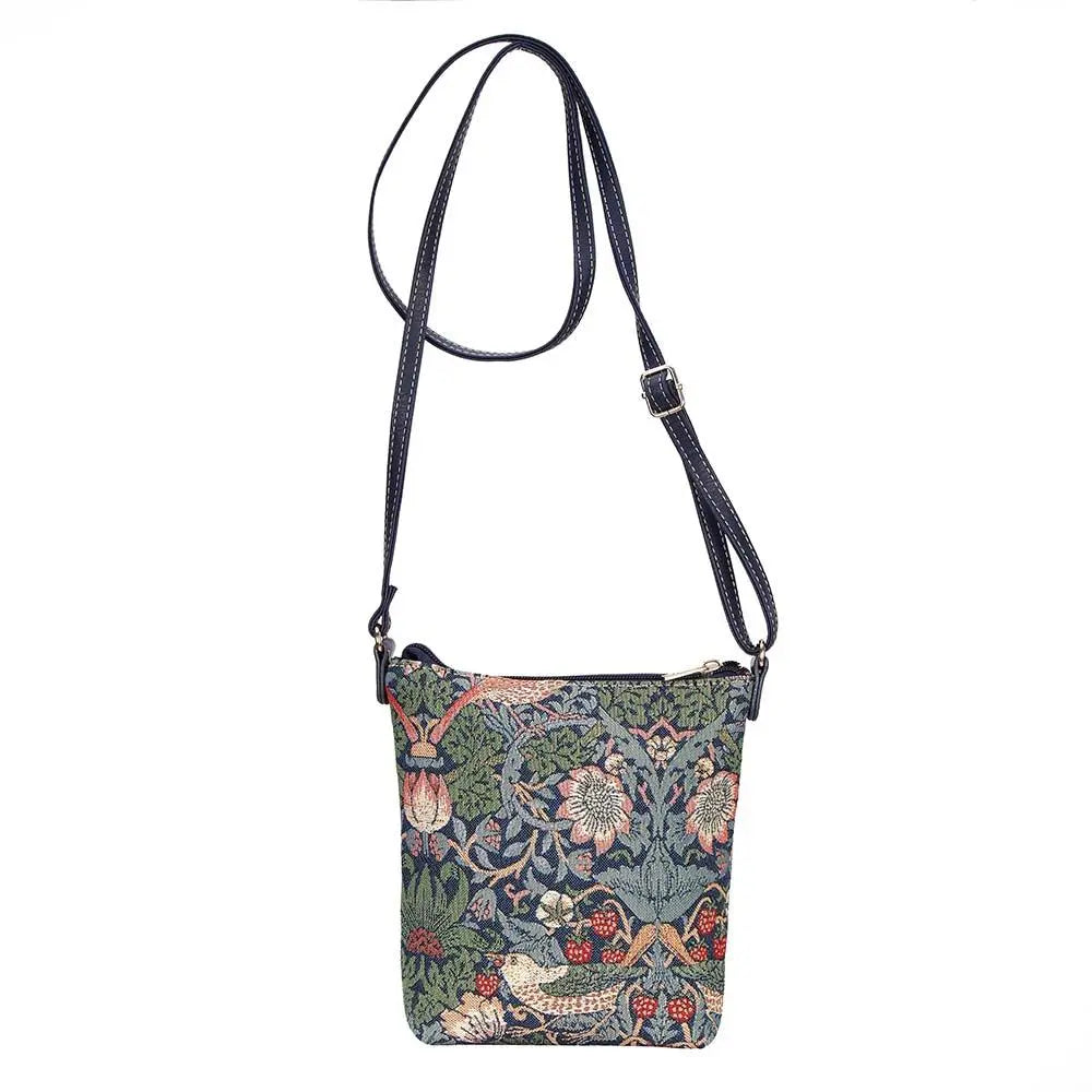 William Morris Strawberry Thief Blue - Sling Bag-5