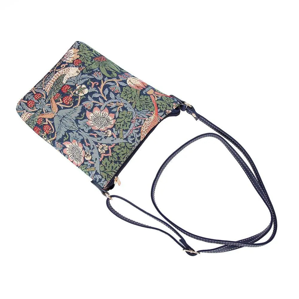 William Morris Strawberry Thief Blue - Sling Bag-6