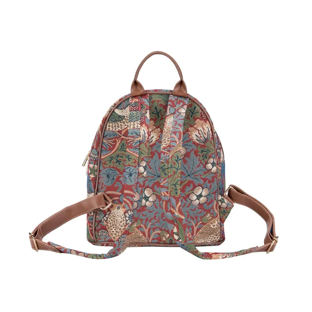 William Morris Strawberry Thief Red - Daypack-2