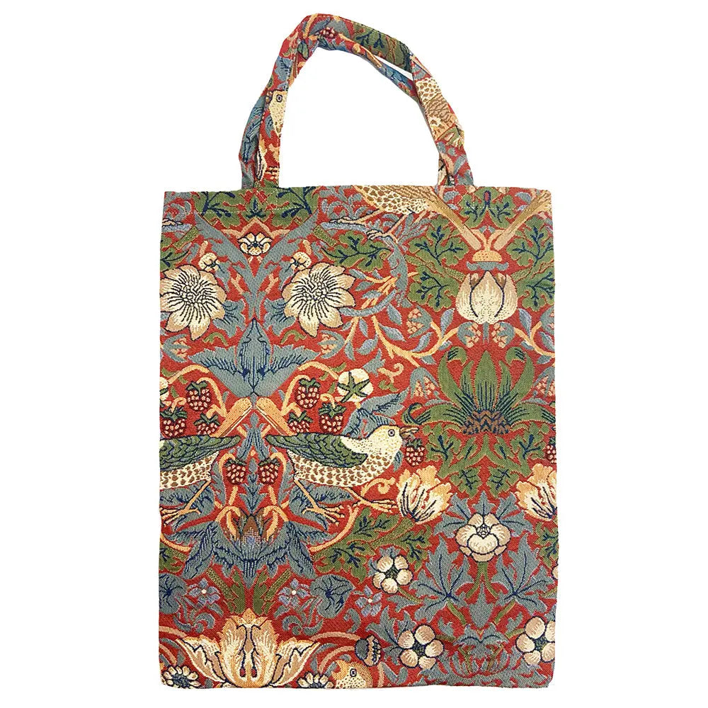 William Morris Strawberry Thief Red - Eco Bag-0