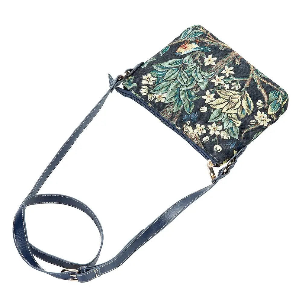 William Morris Tree of Life Blue - Cross Body Bag-5