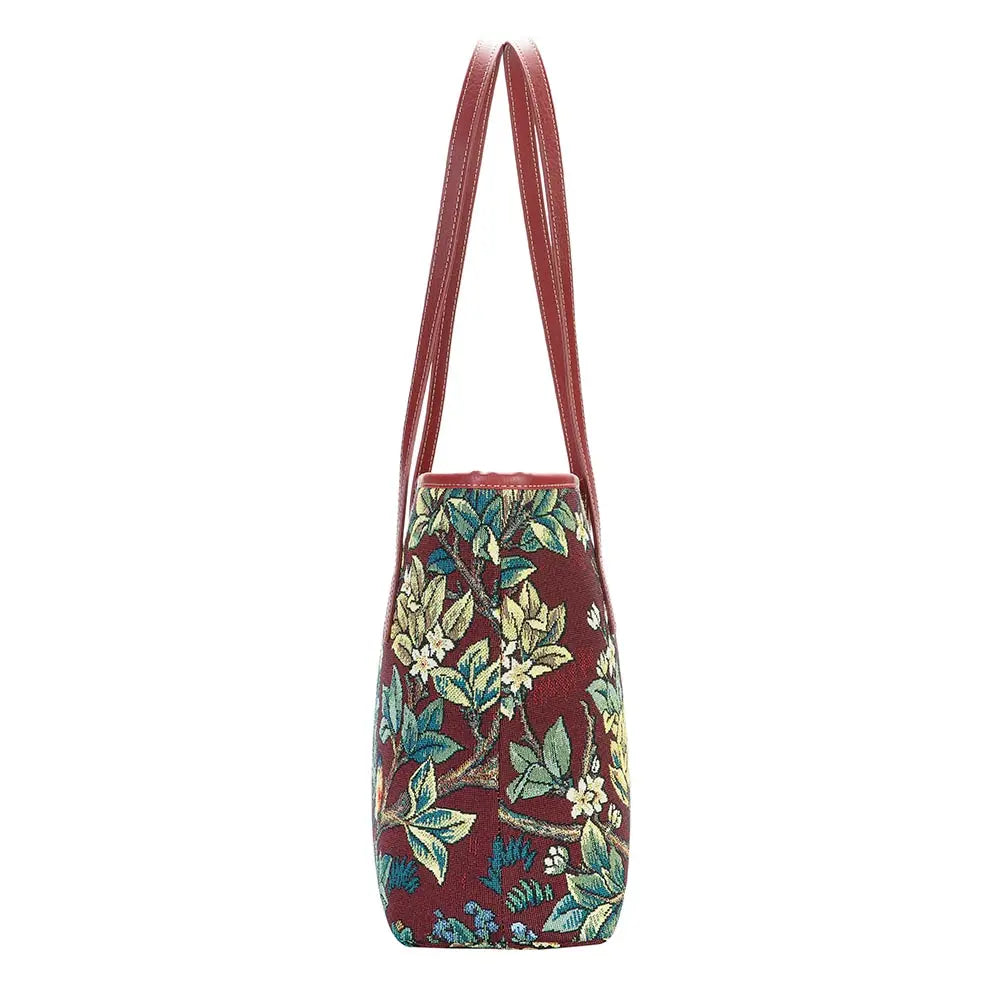 William Morris Tree of Life Red - College Bag-2