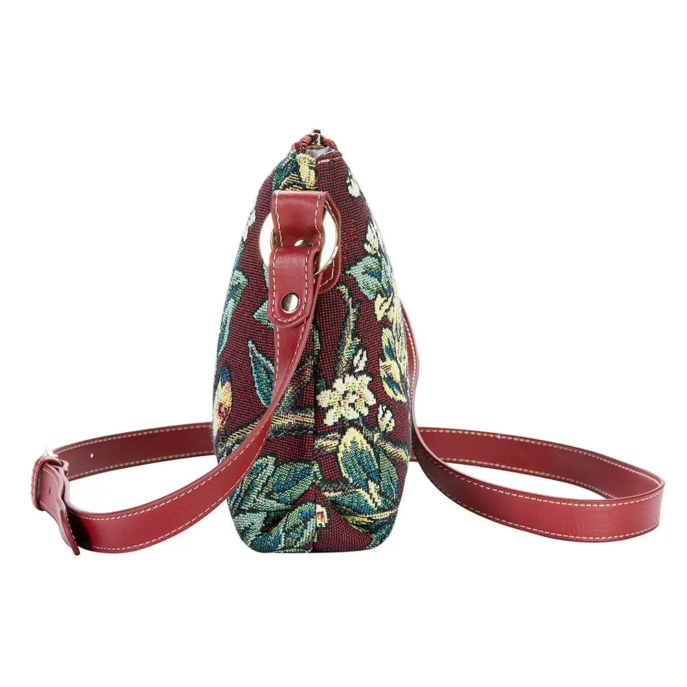 William Morris Tree of Life Red - Cross Body Bag-2